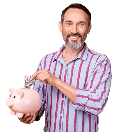 Man comparing auto insurance rates